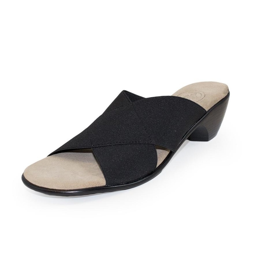 Charleston Shoe Co Lucy Black Slip On Sandal NWT